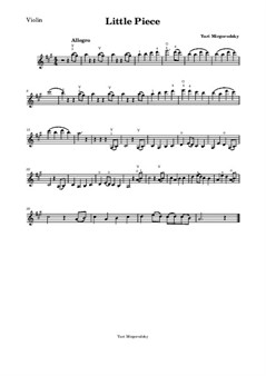 Little piece (violin part)